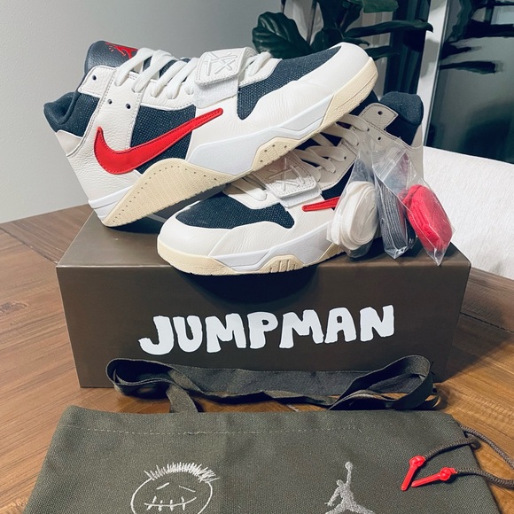Jordan Jumpman Jack- Travis Scott- TR University Red- Size 10.5- Deadstock/BNIB - Picture 4 of 6